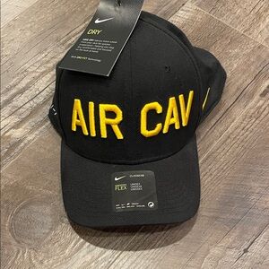 Nike Black Cap with Yellow AIR CAV Embroidery